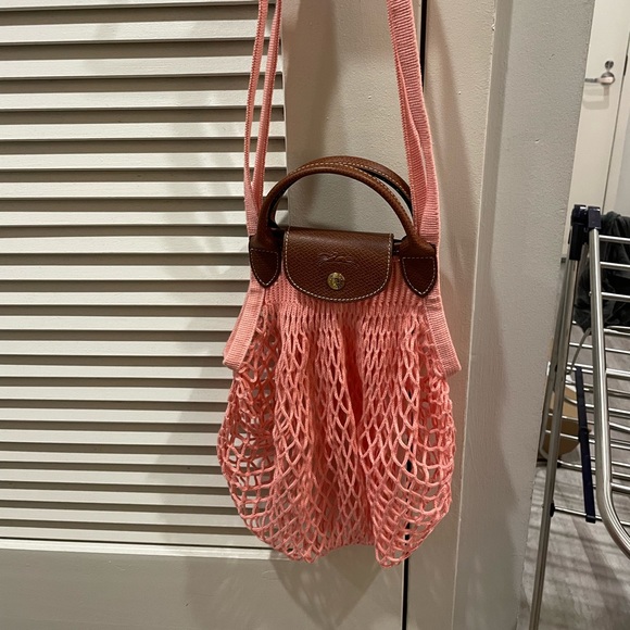 Longchamp Bags Longchamp Le Pliage Filet Knit Bag Poshmark